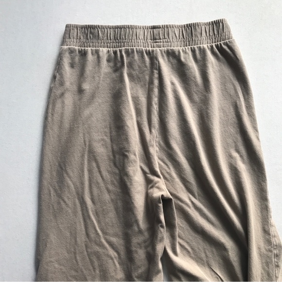 Zara Beige Wide Leg Side Slit Pull on Pants (M) - Picture 7 of 8